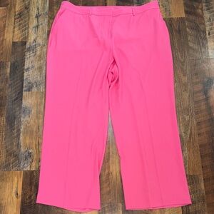 Vibrant Pink Wide-Leg Pants Barbiecore Preppy Dressy